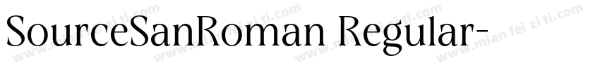 SourceSanRoman Regular字体转换